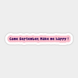 welcome september Sticker